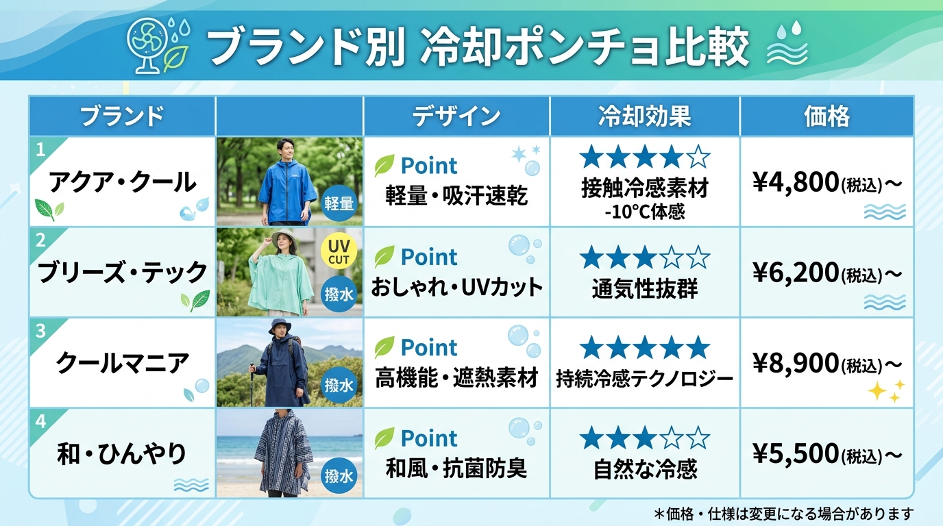 ブランド比較表